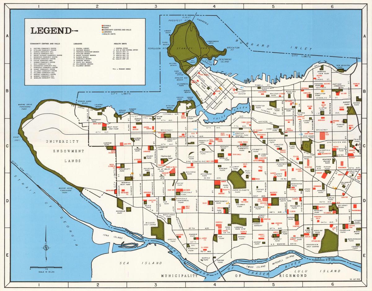 Mapa społeczności Vancouver 
