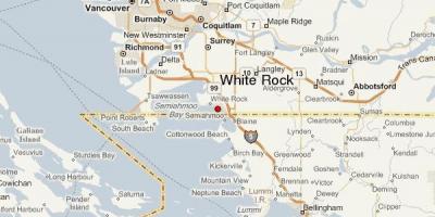 Mapa Biała skała Vancouver