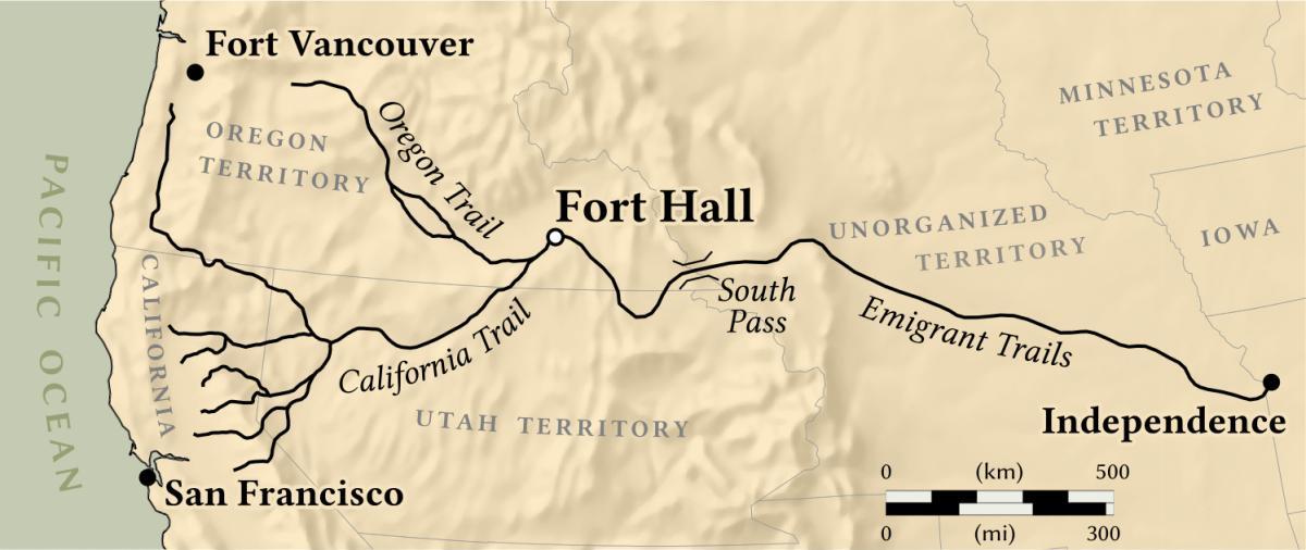 Mapa fort Vancouver