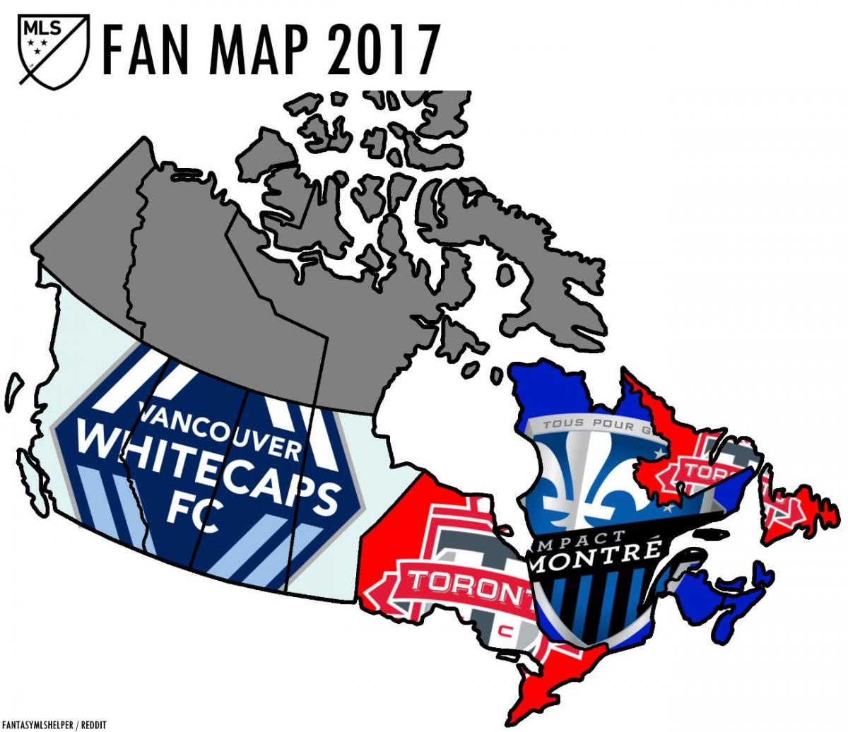 ogłoszenia Vancouver major league soccer mapie