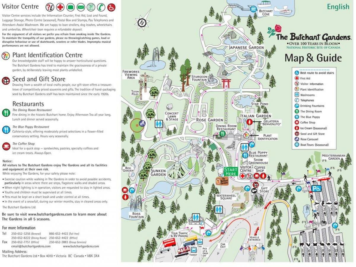 ogrody бучарт mapie wyspy Vancouver 