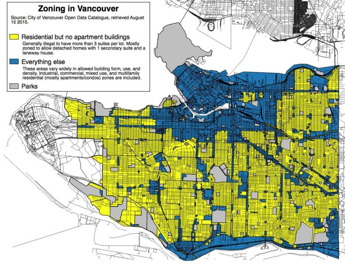 strefy mapie Vancouver