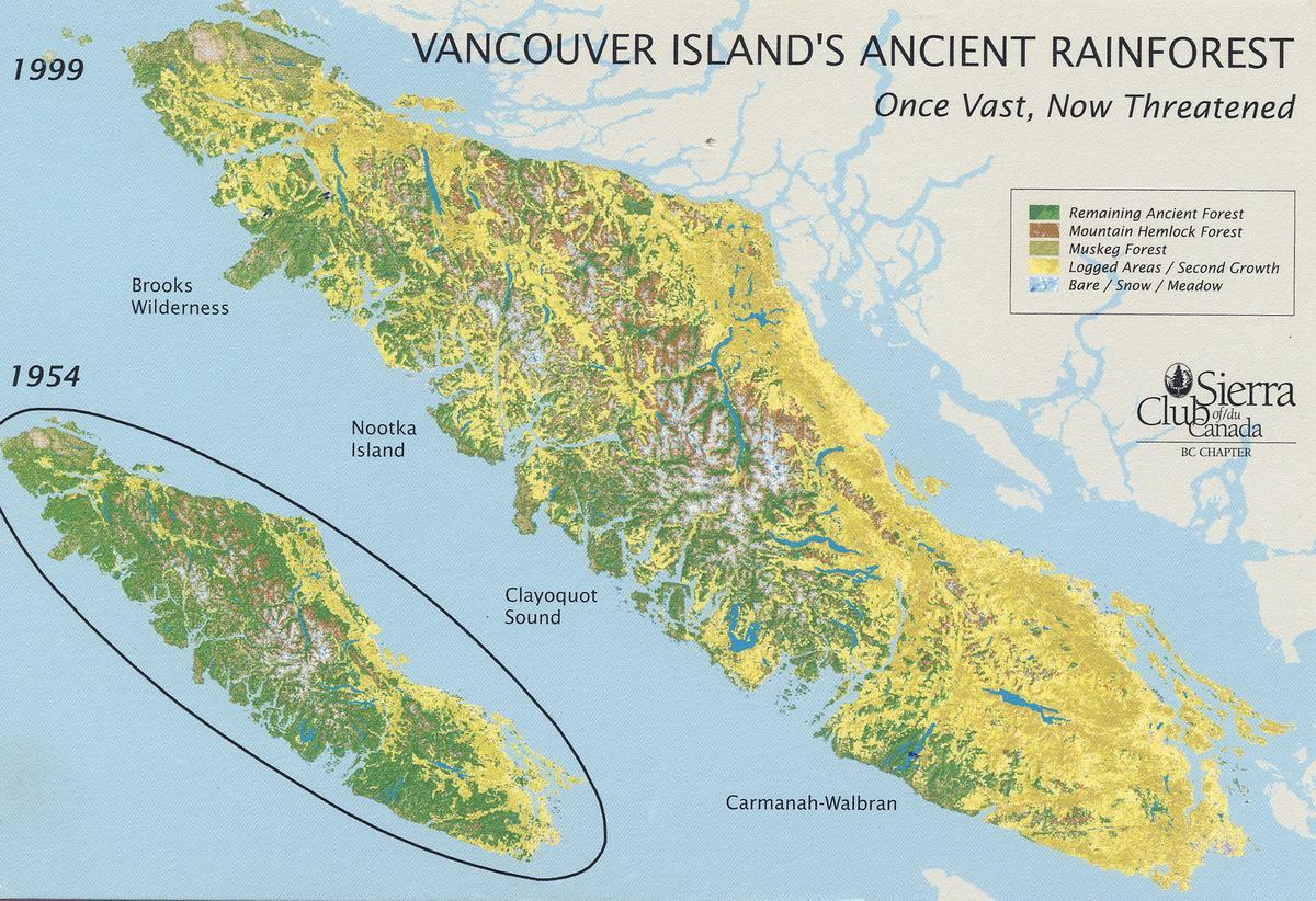 tropikalna wyspa Vancouver mapa