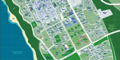Mapa УБК, Vancouver