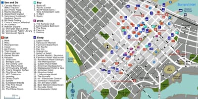 Vancouver Vancouver mapa
