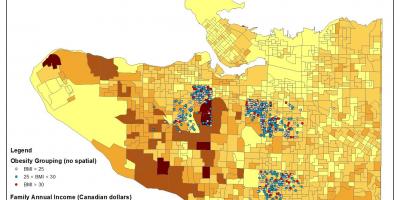 Mapę dochodu Vancouver 