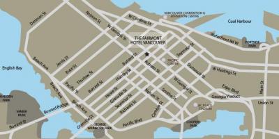 Mapa dojazdu Vancouver