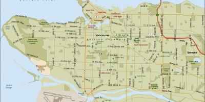 Mapę ulica Vancouver bc Kanada