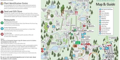 Ogrody бучарт mapie wyspy Vancouver 