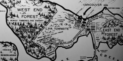 Mapa starego Vancouver