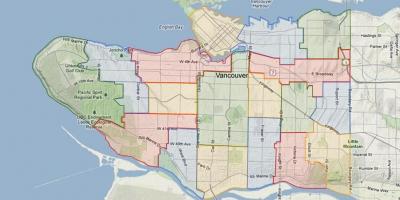 Deska Vancouver szkole zlewni mapie