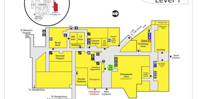 Mapa szpital dziecięcy Vancouver