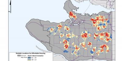 Miasto Vancouver GIS mapie