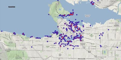 Mapa Vancouver