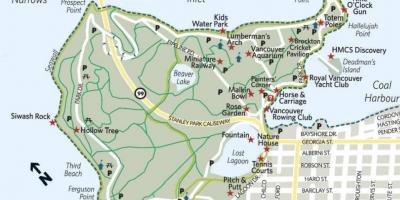Mapa łuk woodman Stanley Park
