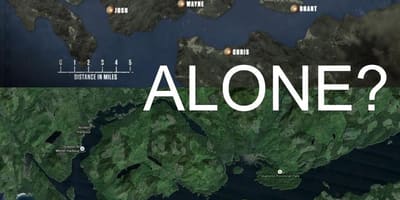 Mapa wyspy Vancouver w pojedynkę